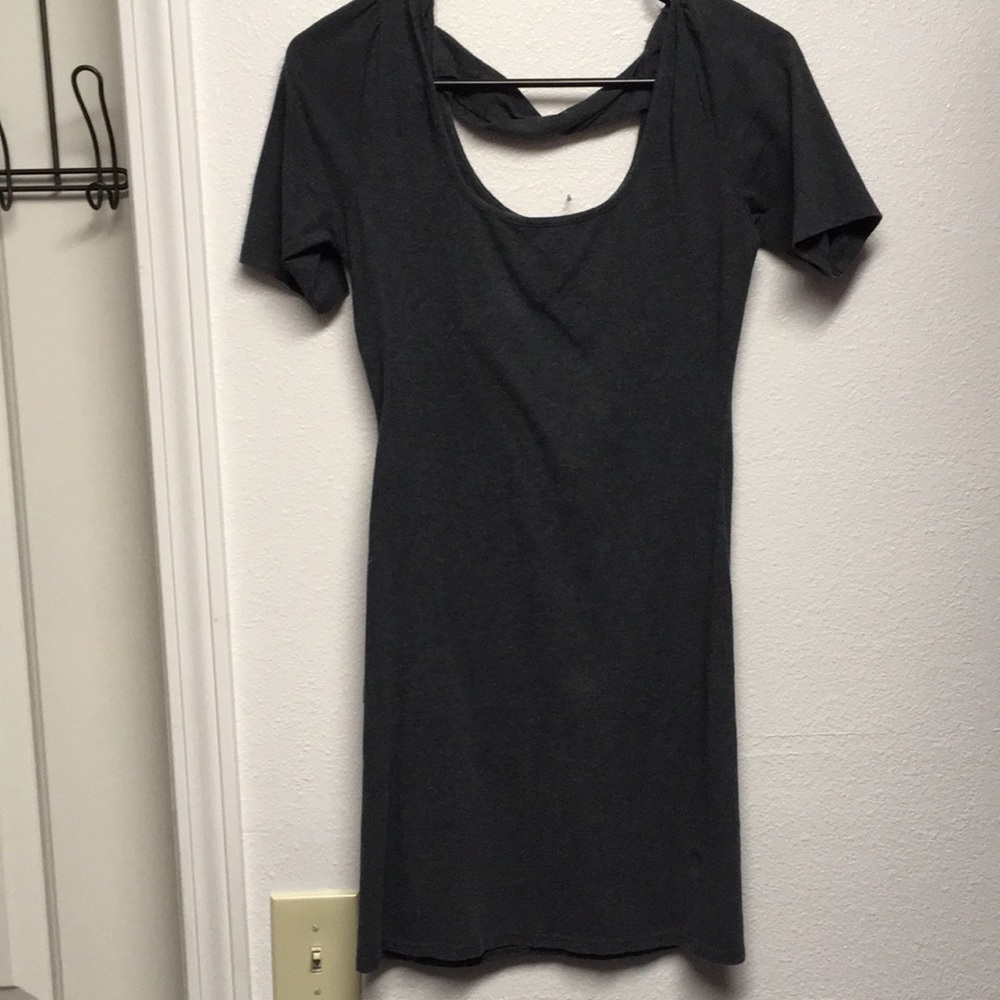 Xhiliration Dress. Dark gray size Medium.